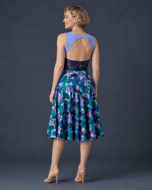 Flowing A-Line Tango Skirt in Cold Jersey