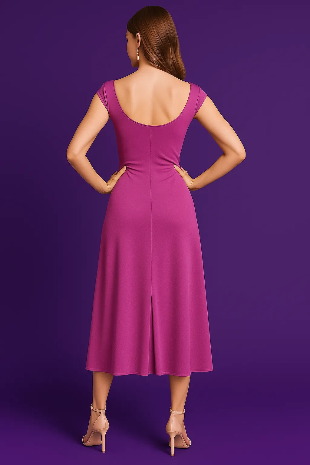 A-line jersey tango dress