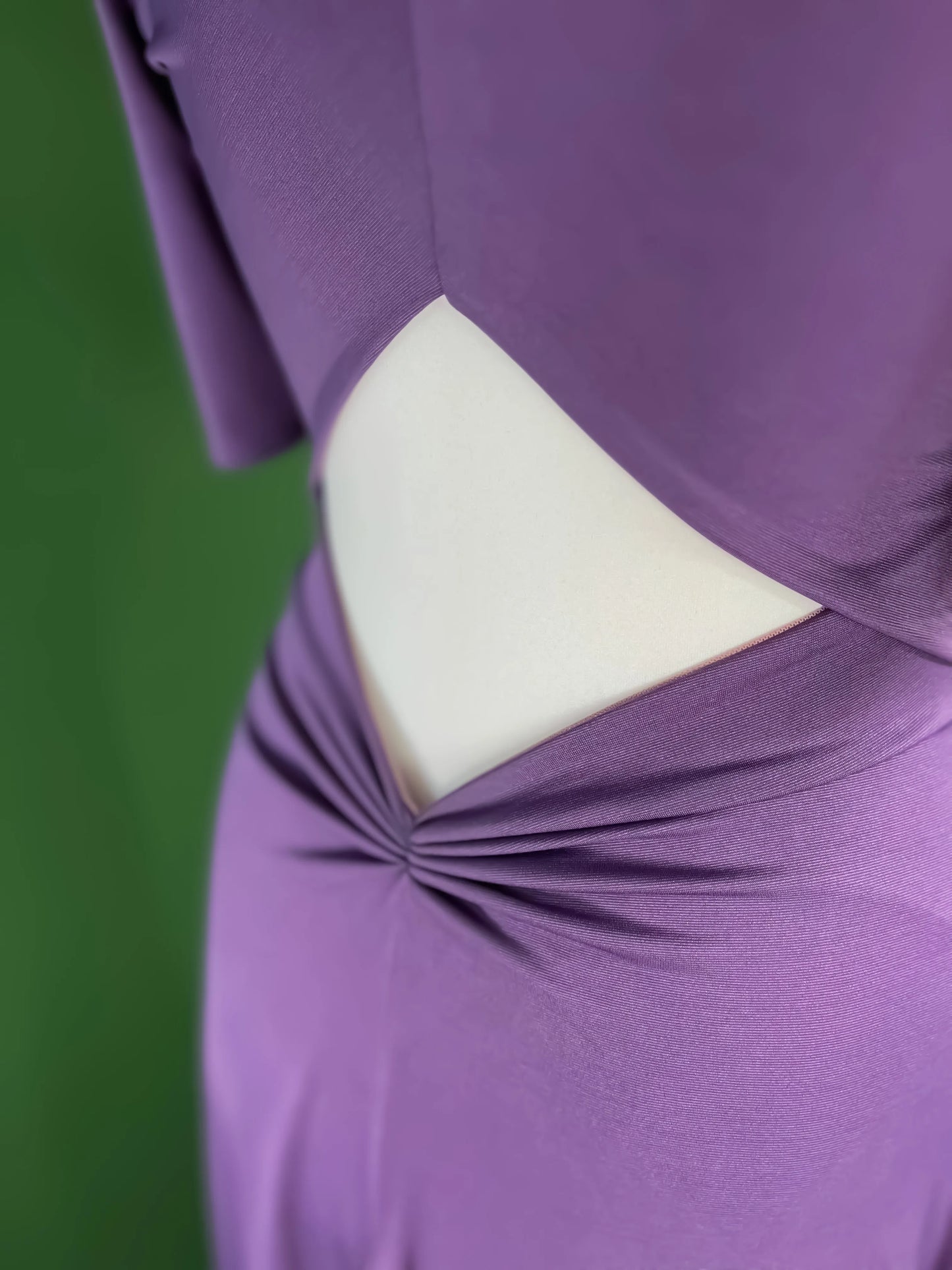 Purple jersey tango dress with sparkling embroidery