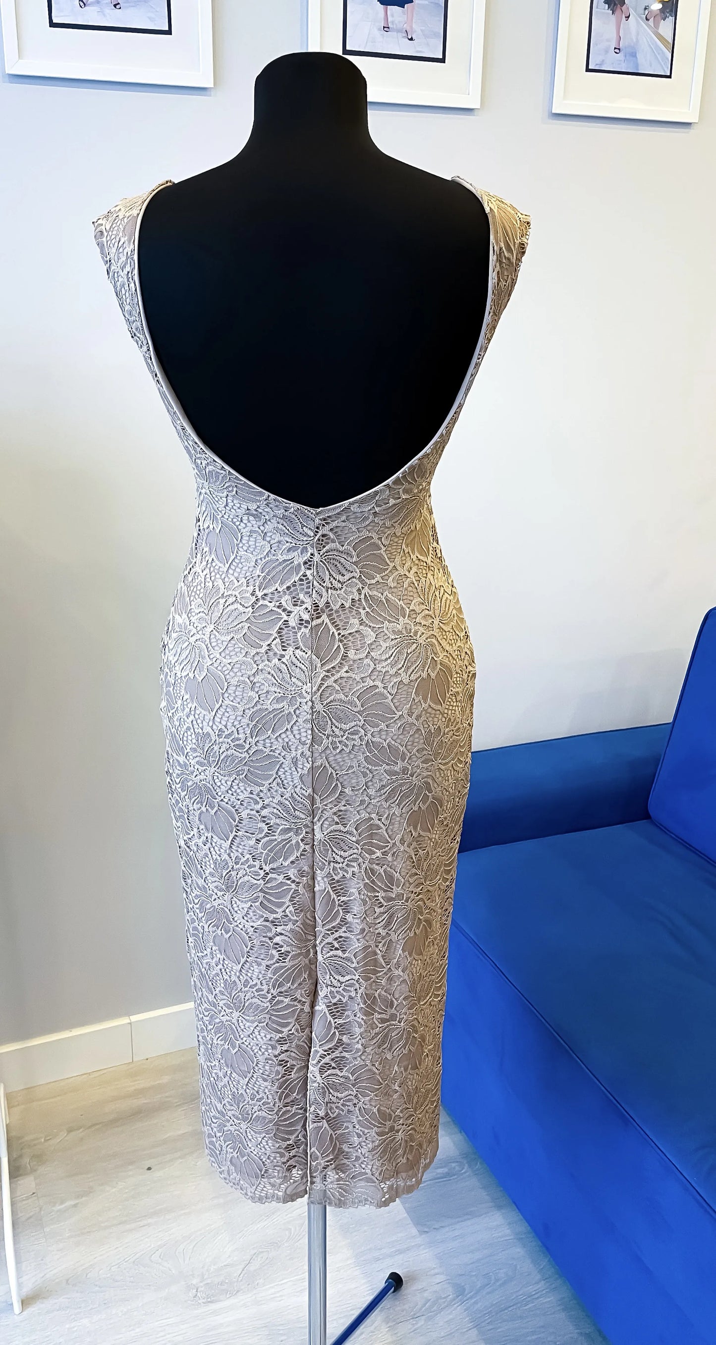 Refined open-back tango dress