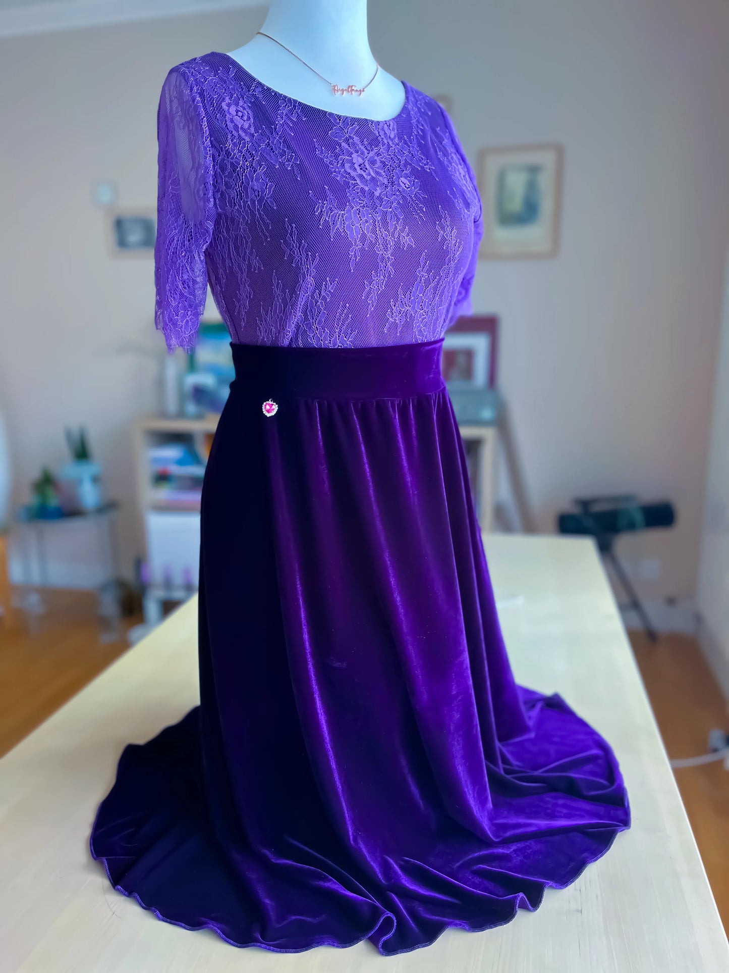 Elegant Chantilly lace tango top