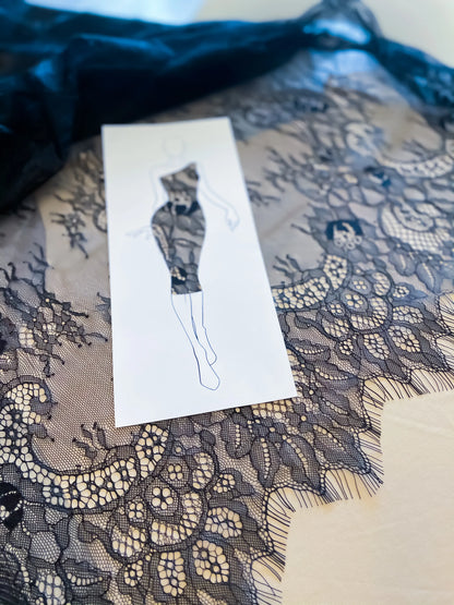 Elegant Chantilly lace tango top