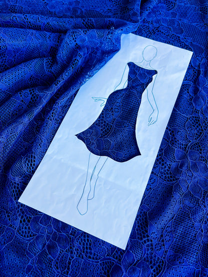 Romantic lace tango top with open back and ribbon tie