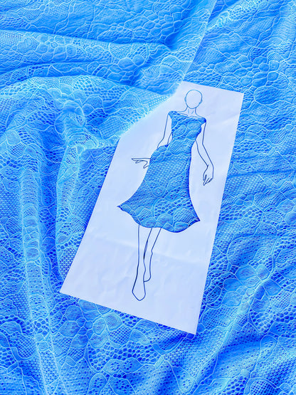 Romantic lace tango top with open back and ribbon tie