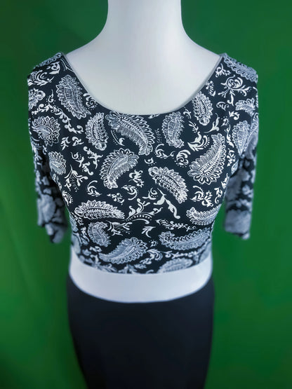 Robe de tango confortable en jersey avec un design contrasté élégant