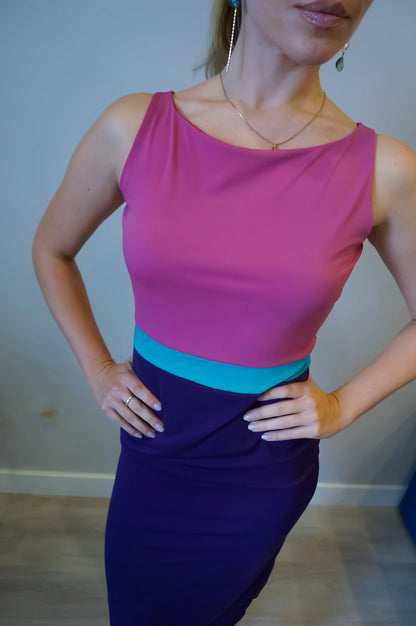 Practical tango dress in lightweight stretch knit