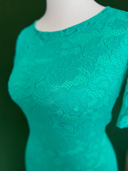 Chic Tiffany lace tango dress with delicate floral pattern