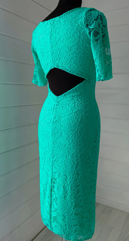 Chic Tiffany lace tango dress with delicate floral pattern