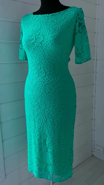 Chic Tiffany lace tango dress with delicate floral pattern