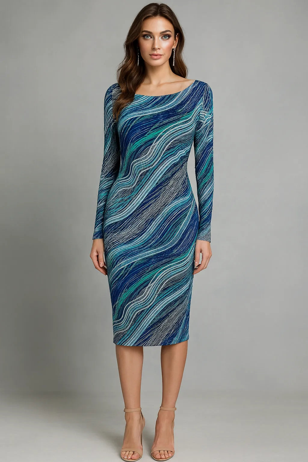 Exclusive one-of-a-kind knit tango dress