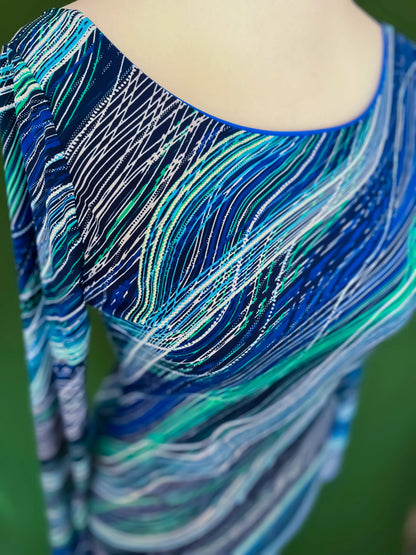 Exclusive one-of-a-kind knit tango dress