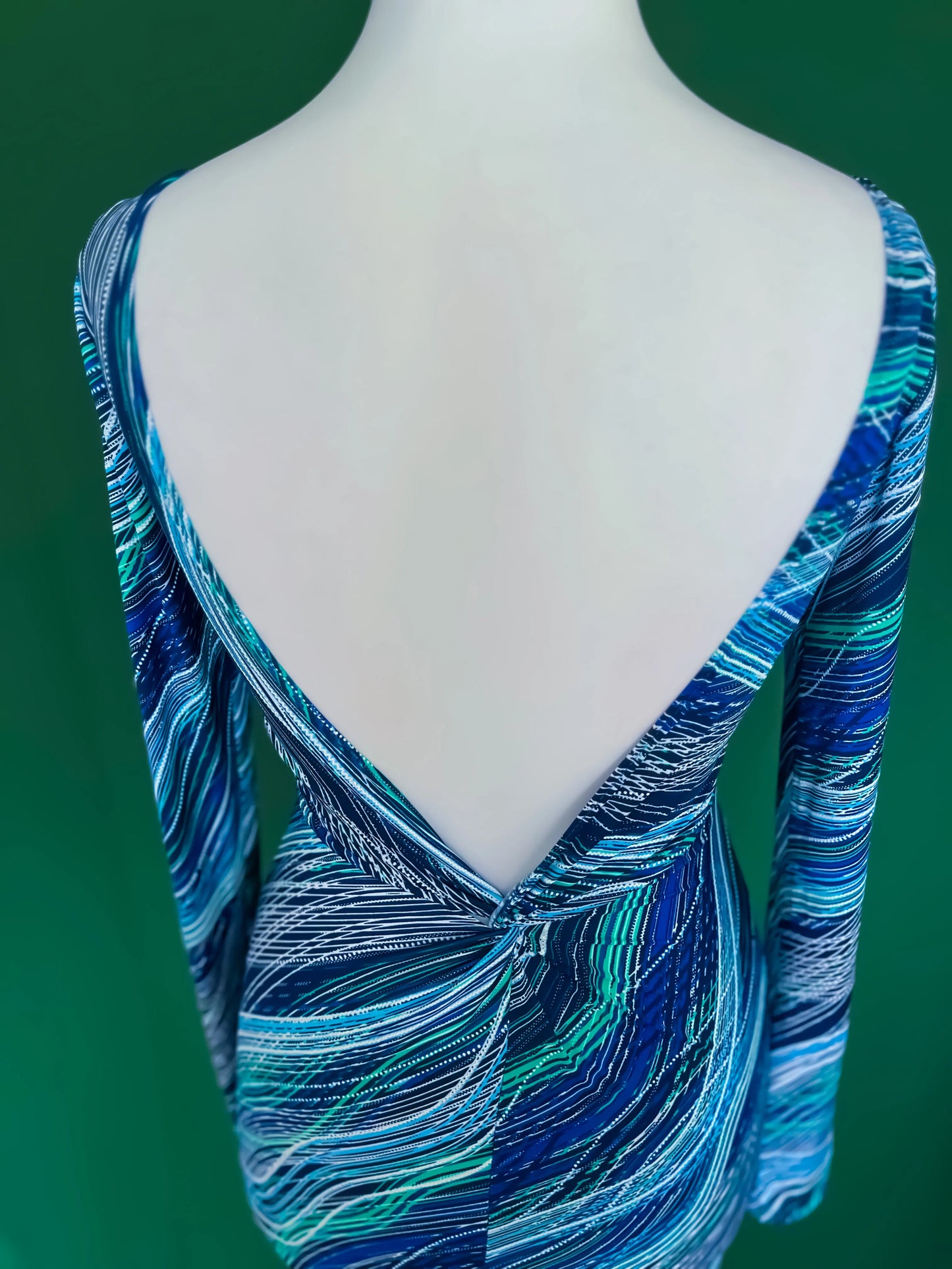 Exclusive one-of-a-kind knit tango dress