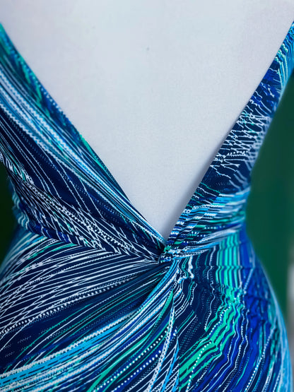 Exclusive one-of-a-kind knit tango dress