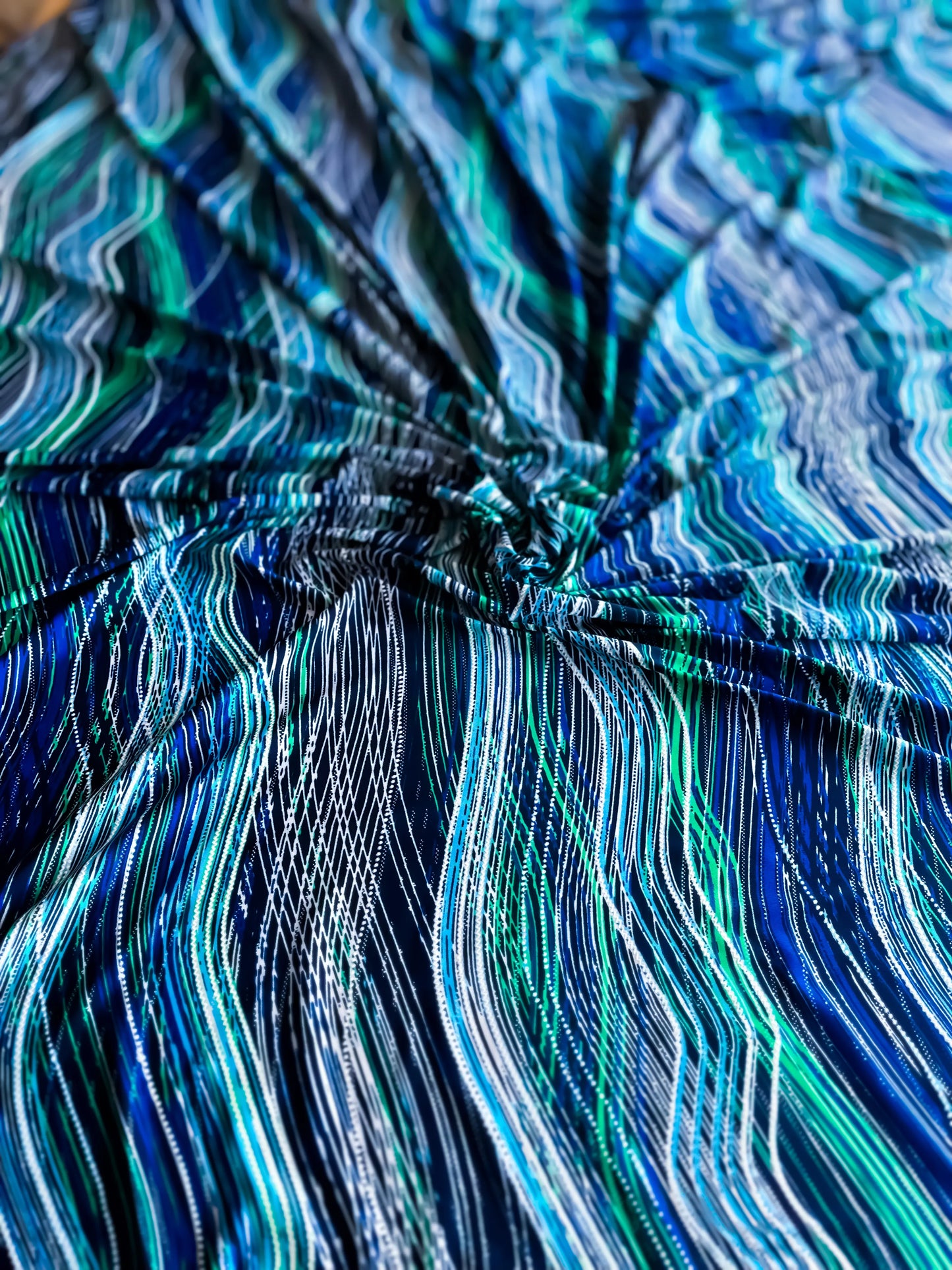 Exclusive one-of-a-kind knit tango dress