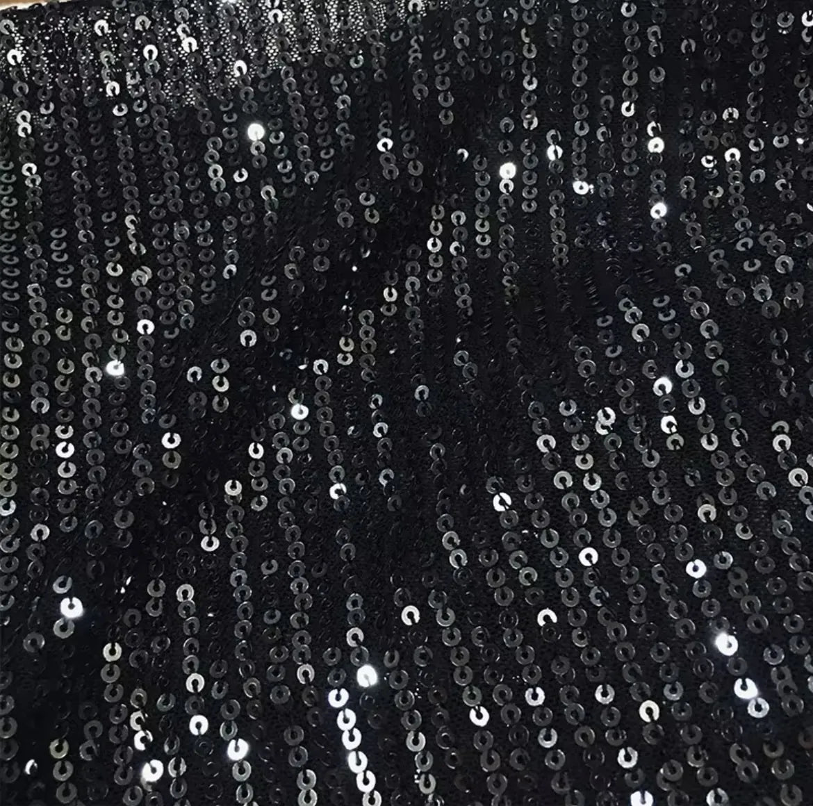 Shimmering sequin tango top with semi-open back