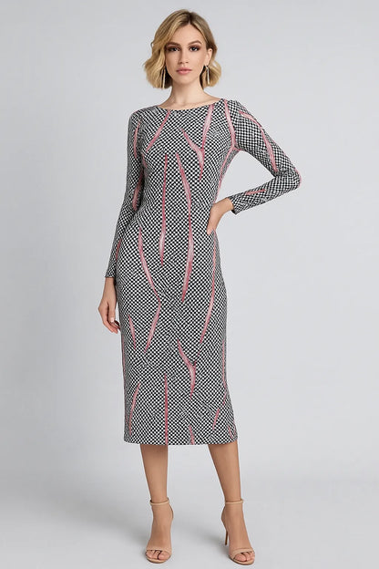 Midi tango dress with graceful flowing silhouette