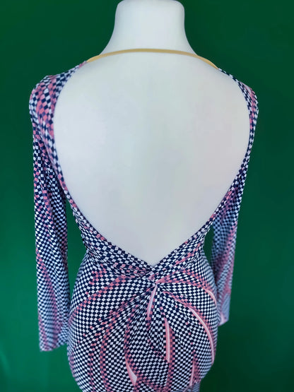 Midi tango dress with graceful flowing silhouette