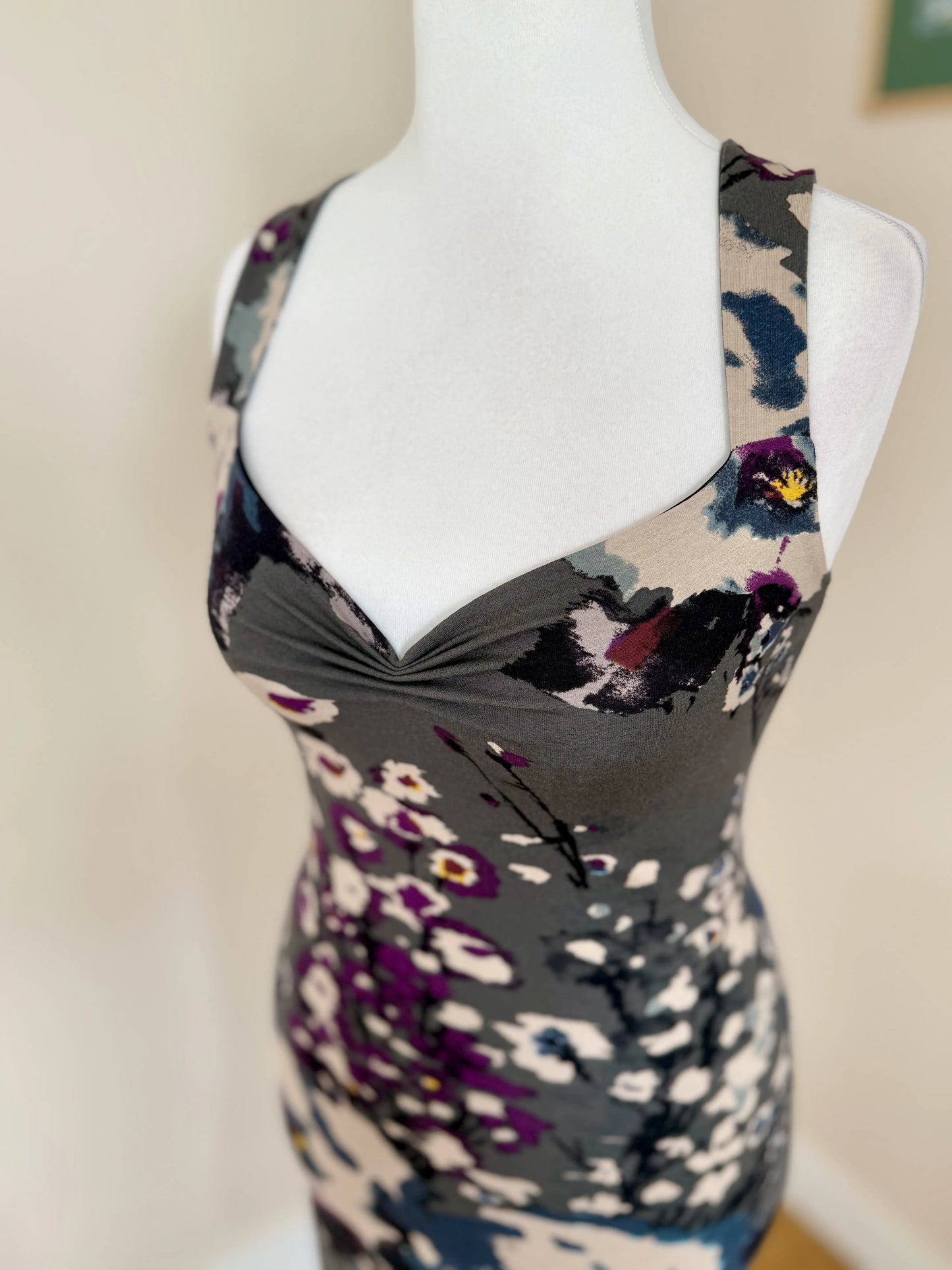 Floral Tango Dress with Flared Hem