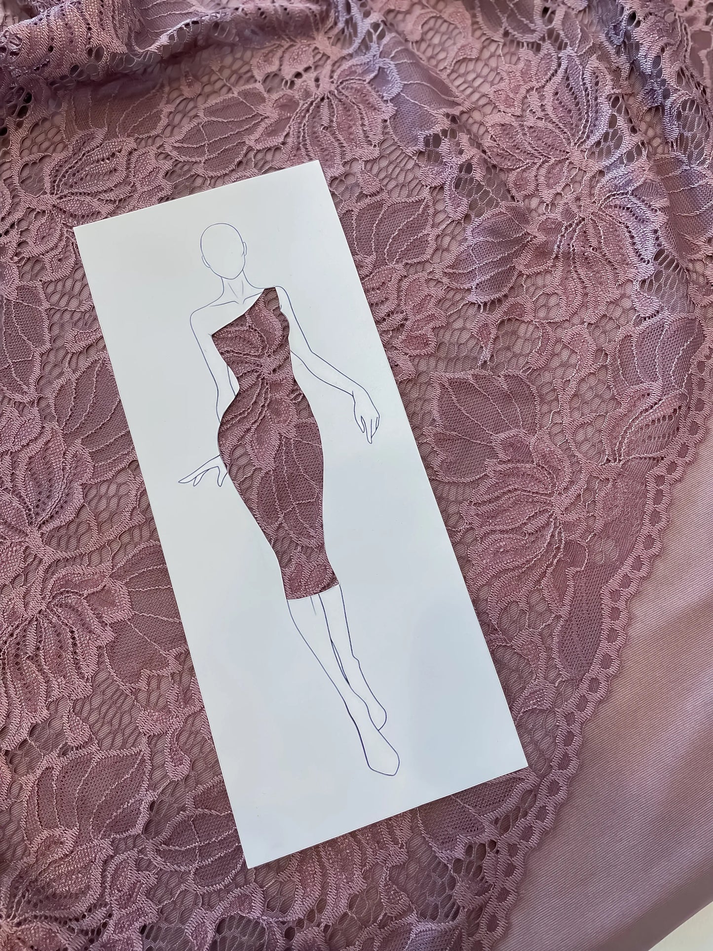 Elegant cocoa lace dress with deep V-back – limited edition