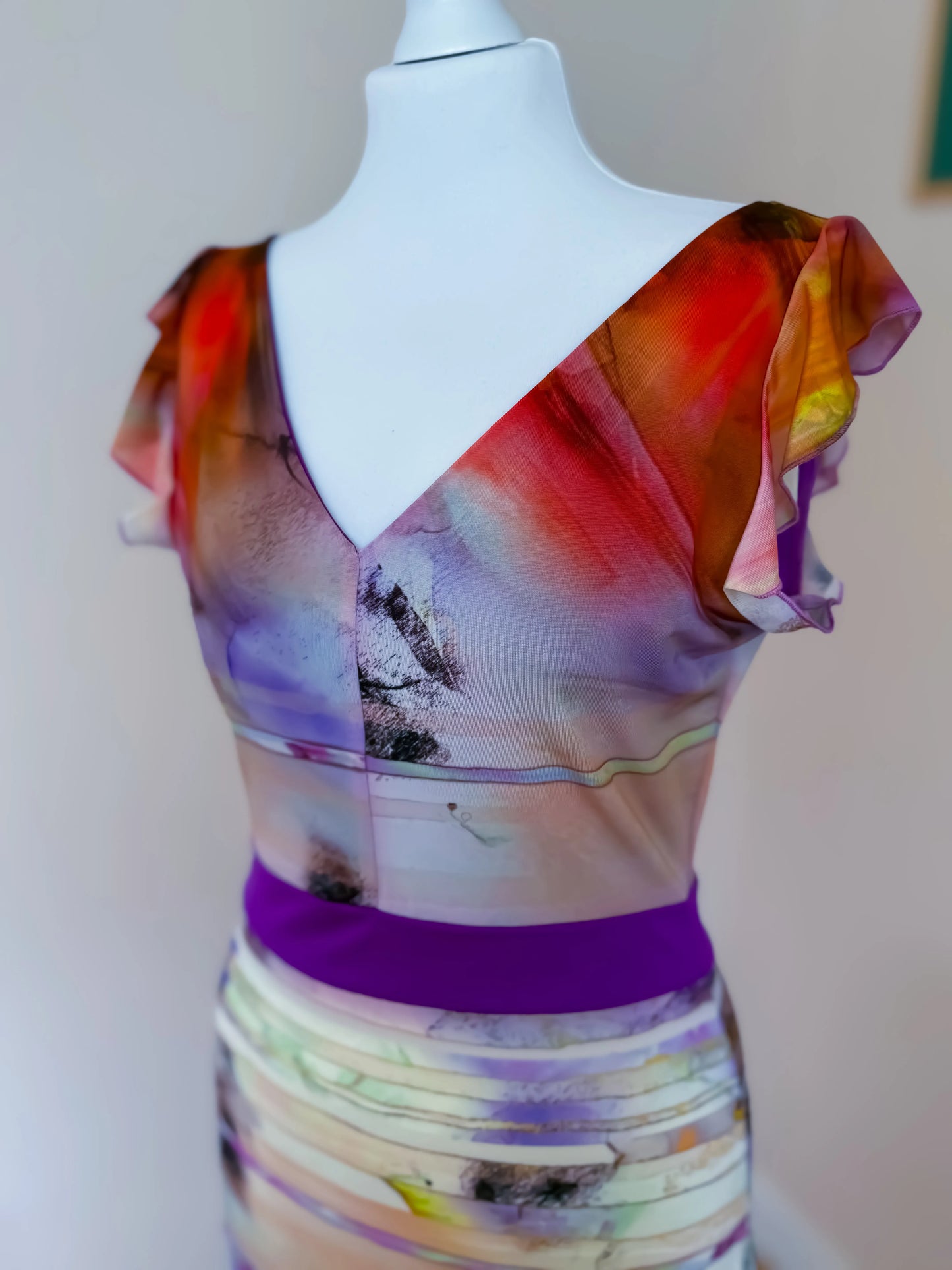 Playful Tango Dress with a Flowing Skirt