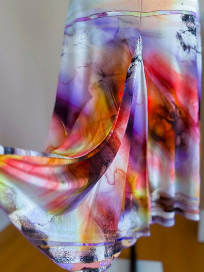 Playful Tango Dress with a Flowing Skirt