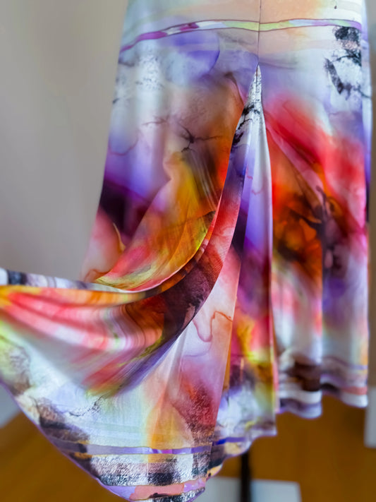 Playful Tango Dress with a Flowing Skirt