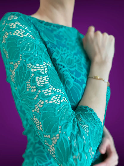 Haut tango exclusif en dentelle avec doublure en jersey