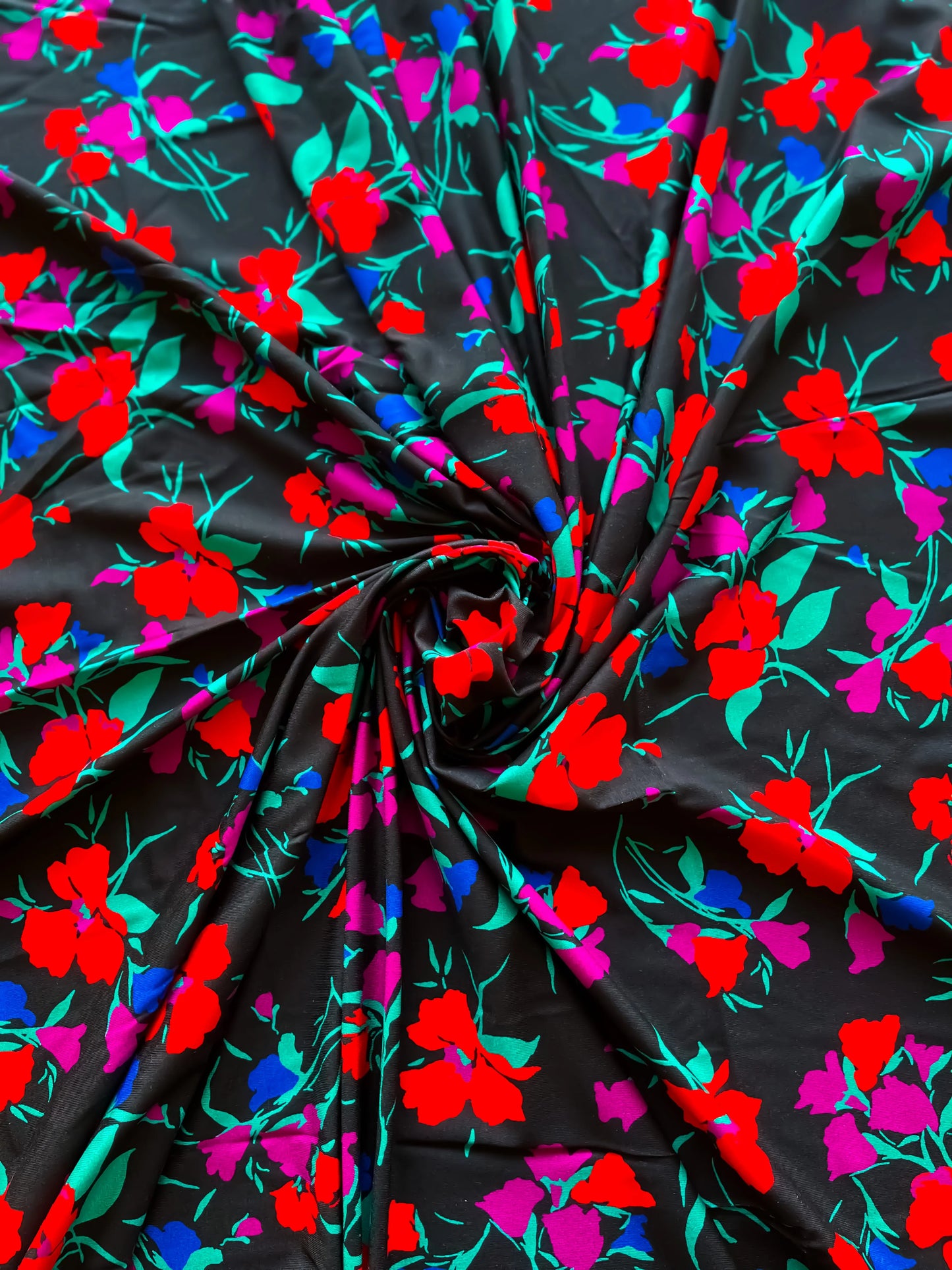 Floral viscose tango top with off-shoulder design