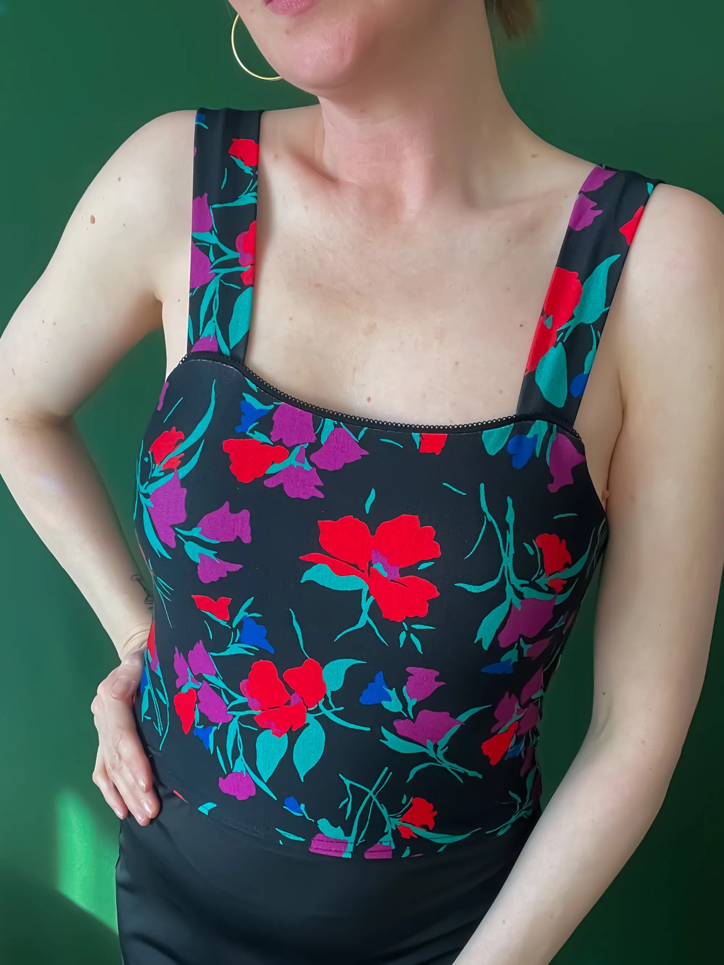 Exclusive tango top in soft jersey with lining