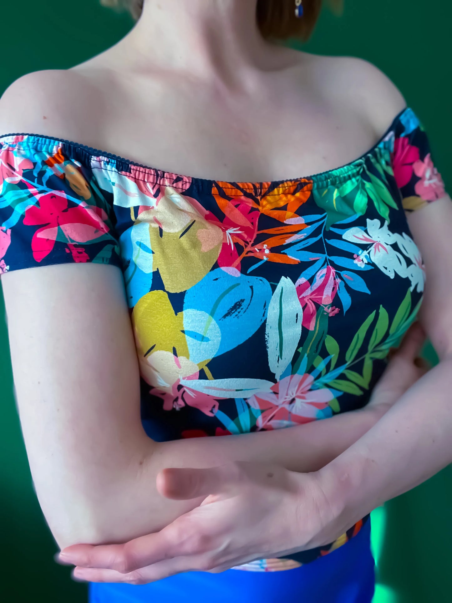 Floral tango top in soft viscose