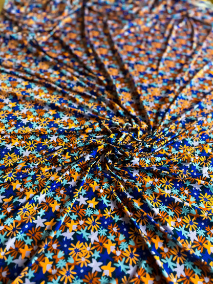 Silky jersey floral tango top - one of a kind