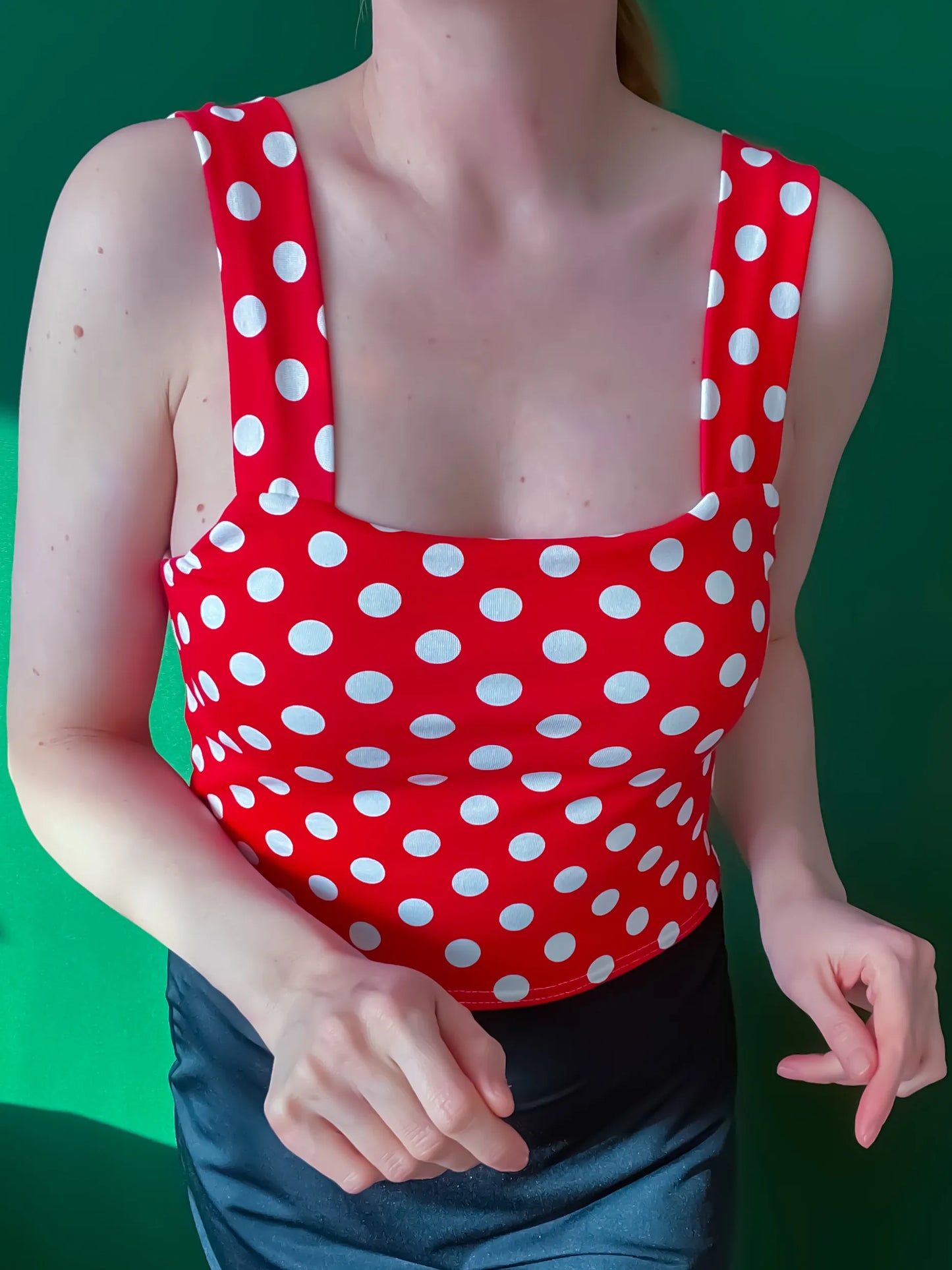 Exclusive tango top in soft jersey with lining