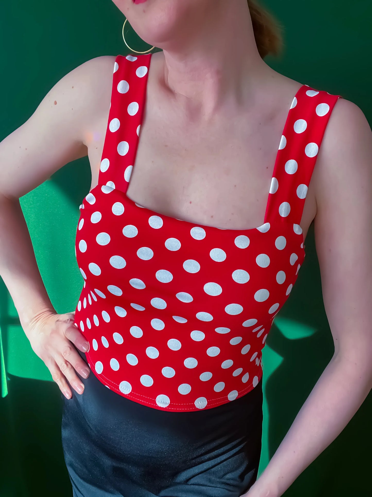 Exclusive tango top in soft jersey with lining