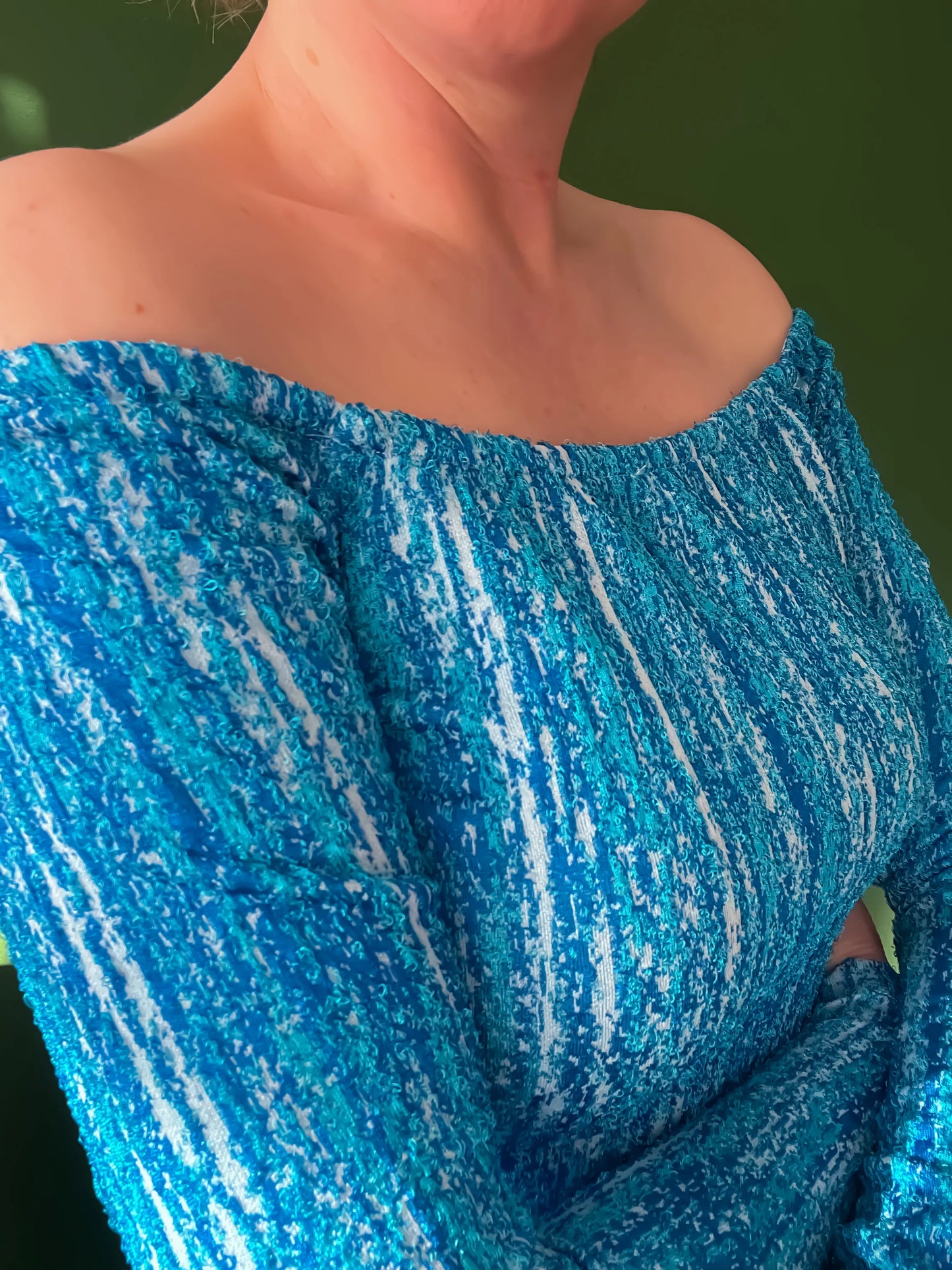 Limited Edition turquoise tango top in soft viscose