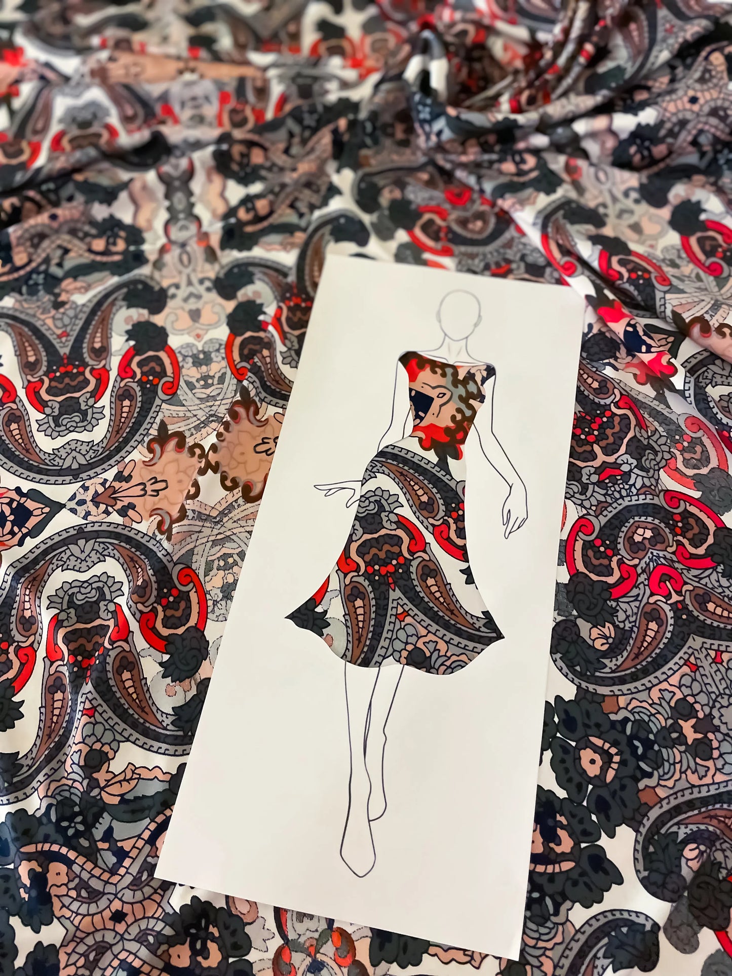 Elegant knit tango dress with deep v-back and knot detail