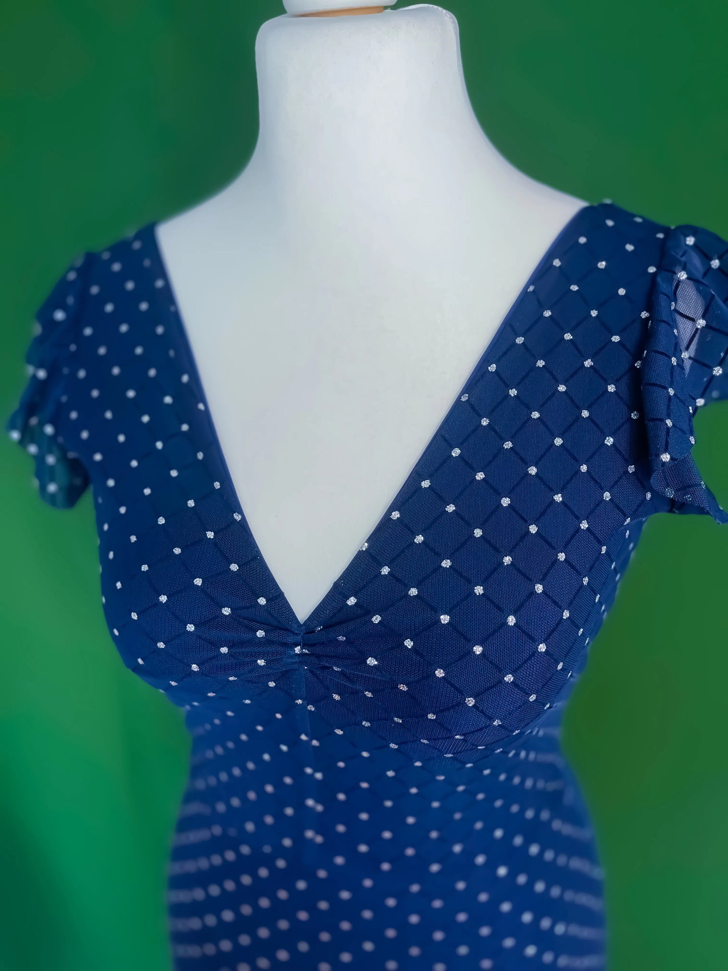 One-of-a-kind shimmering dress with graceful silhouette