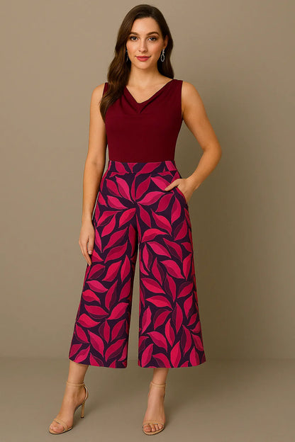 Elegant tango trousers with jersey waistband.