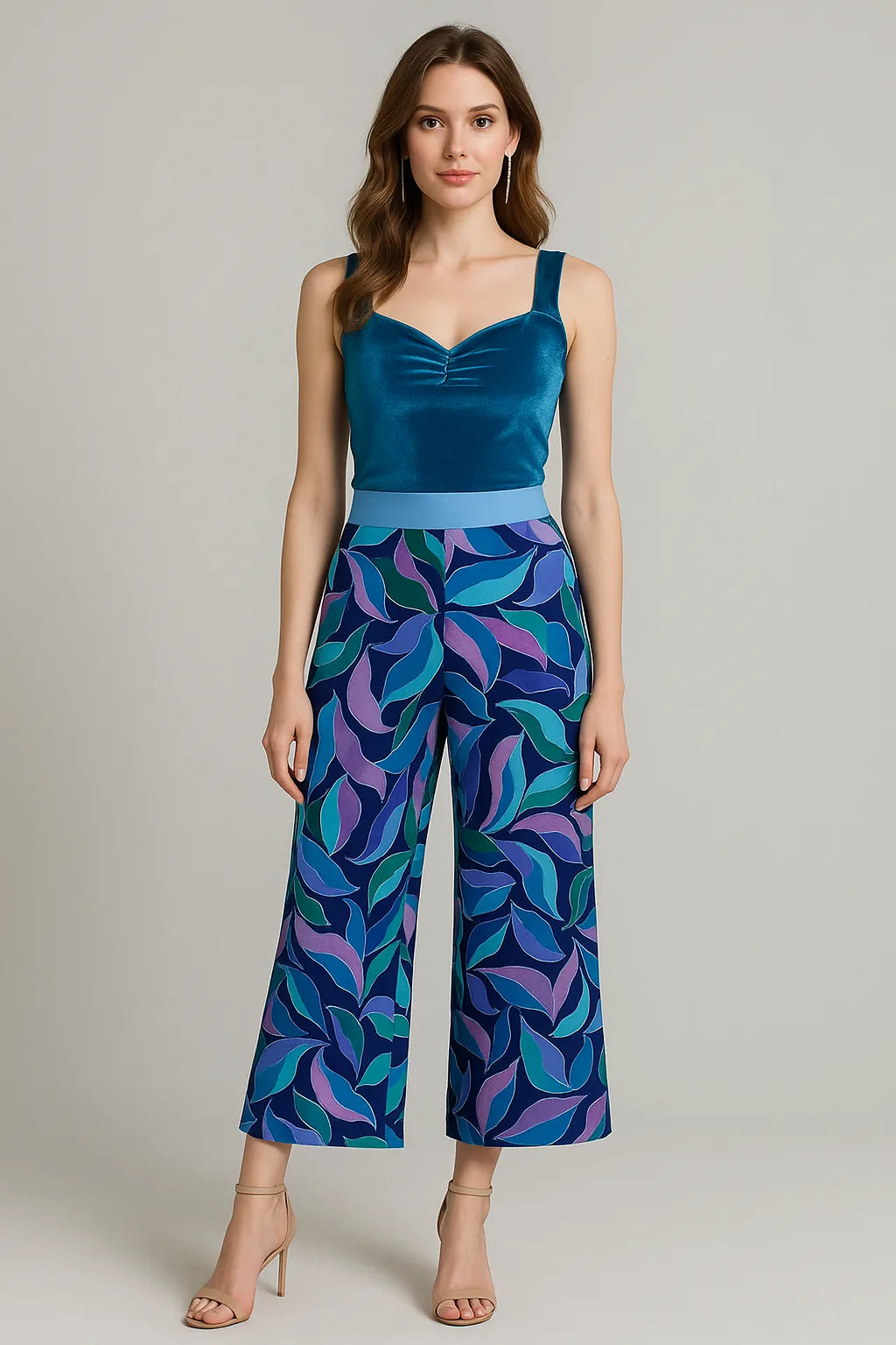 Elegant tango trousers with jersey waistband.