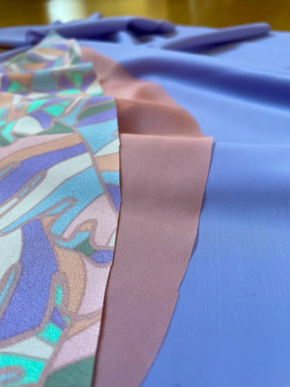 Silky lace tango dress with A-line skirt and slits