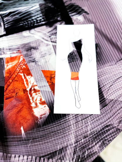 Elegant viscose tango dress with slim waistband