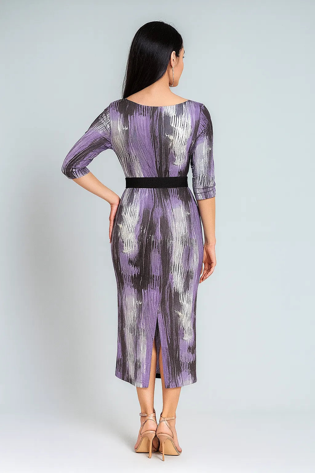 Flowing tango dress in soft viscose with lining