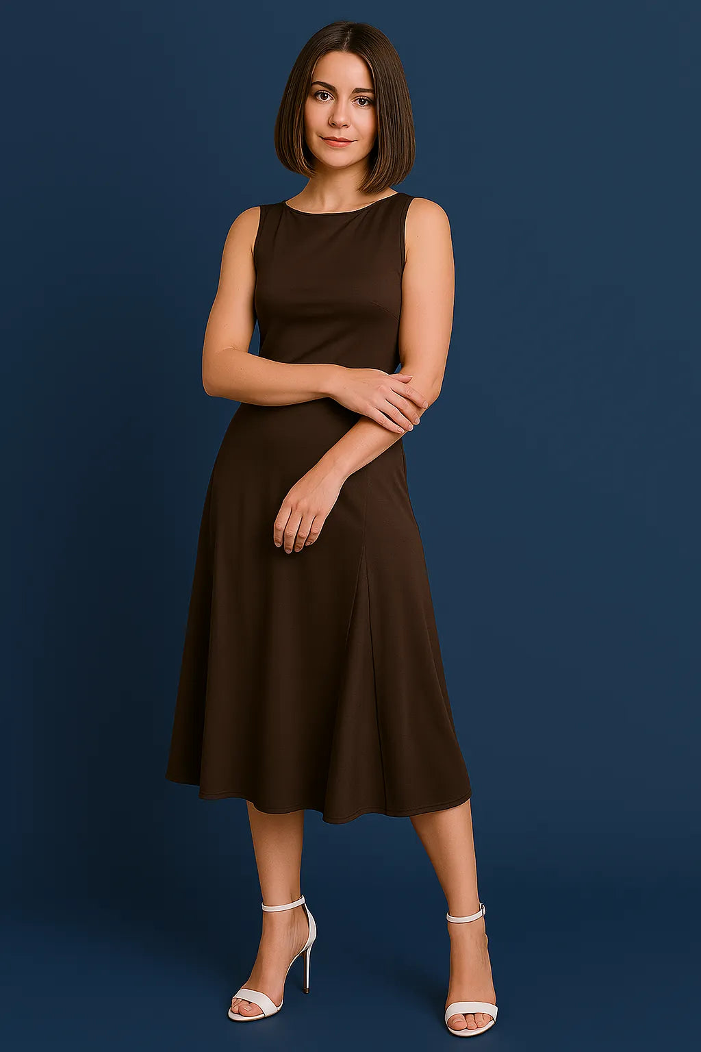 Limited edition tango dress with voluminous silk insert