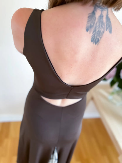 Limited edition tango dress with voluminous silk insert