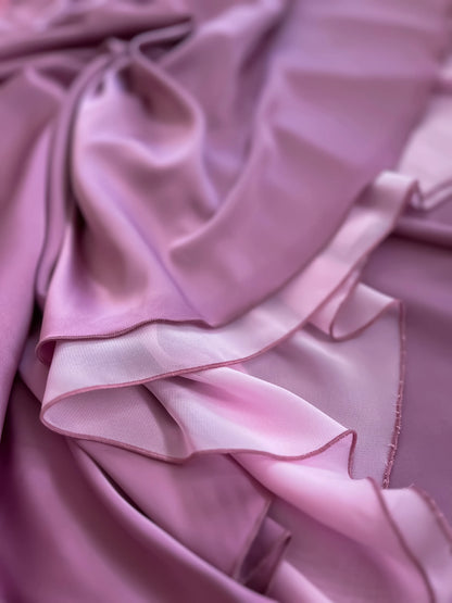 Feminine tango skirt with wide waistband and airy layers