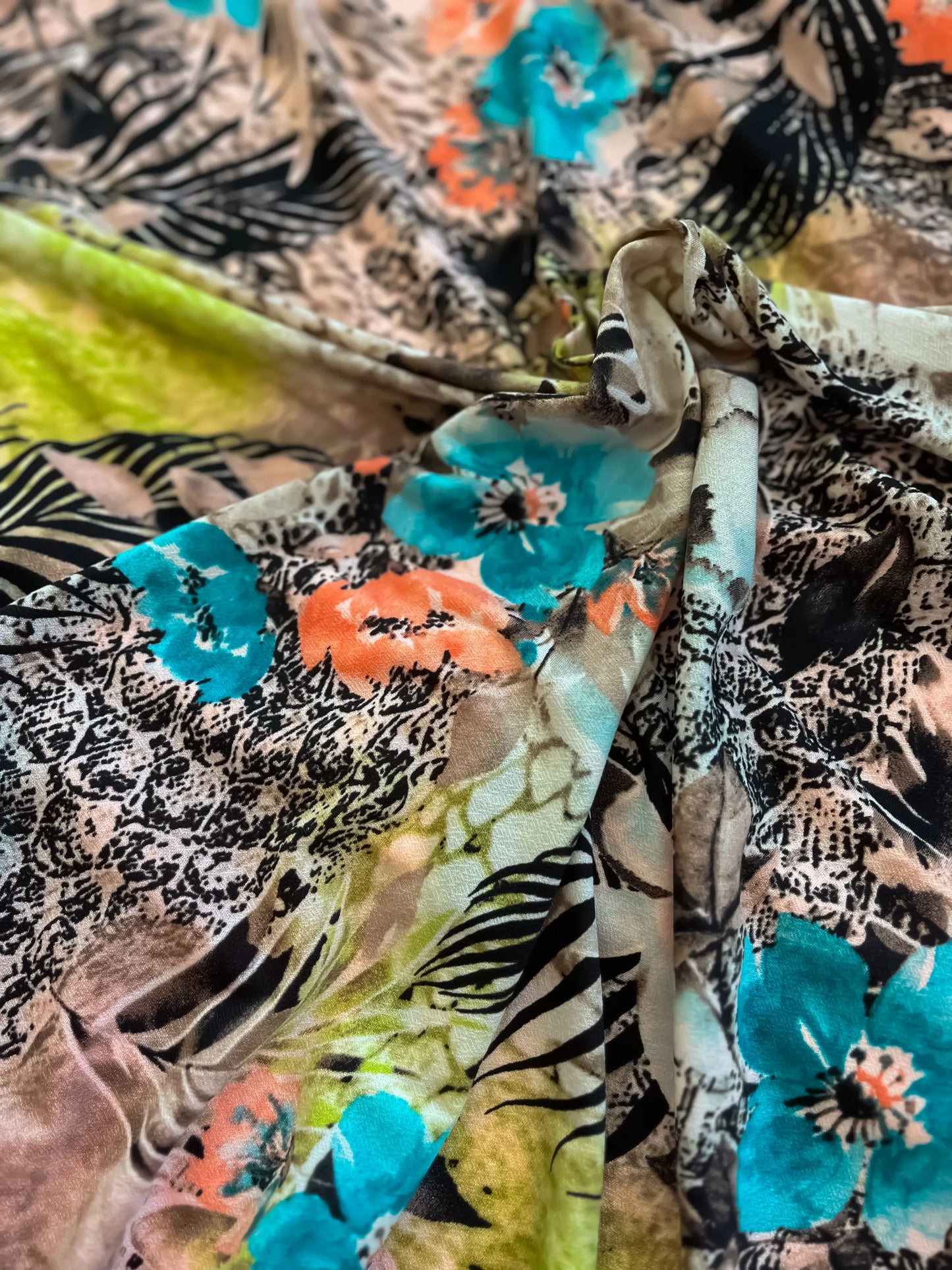 Double-layer tango skirt in silky jersey