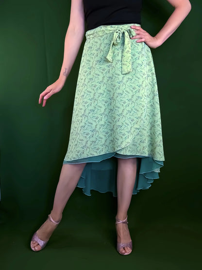 Airy wrap tango skirt