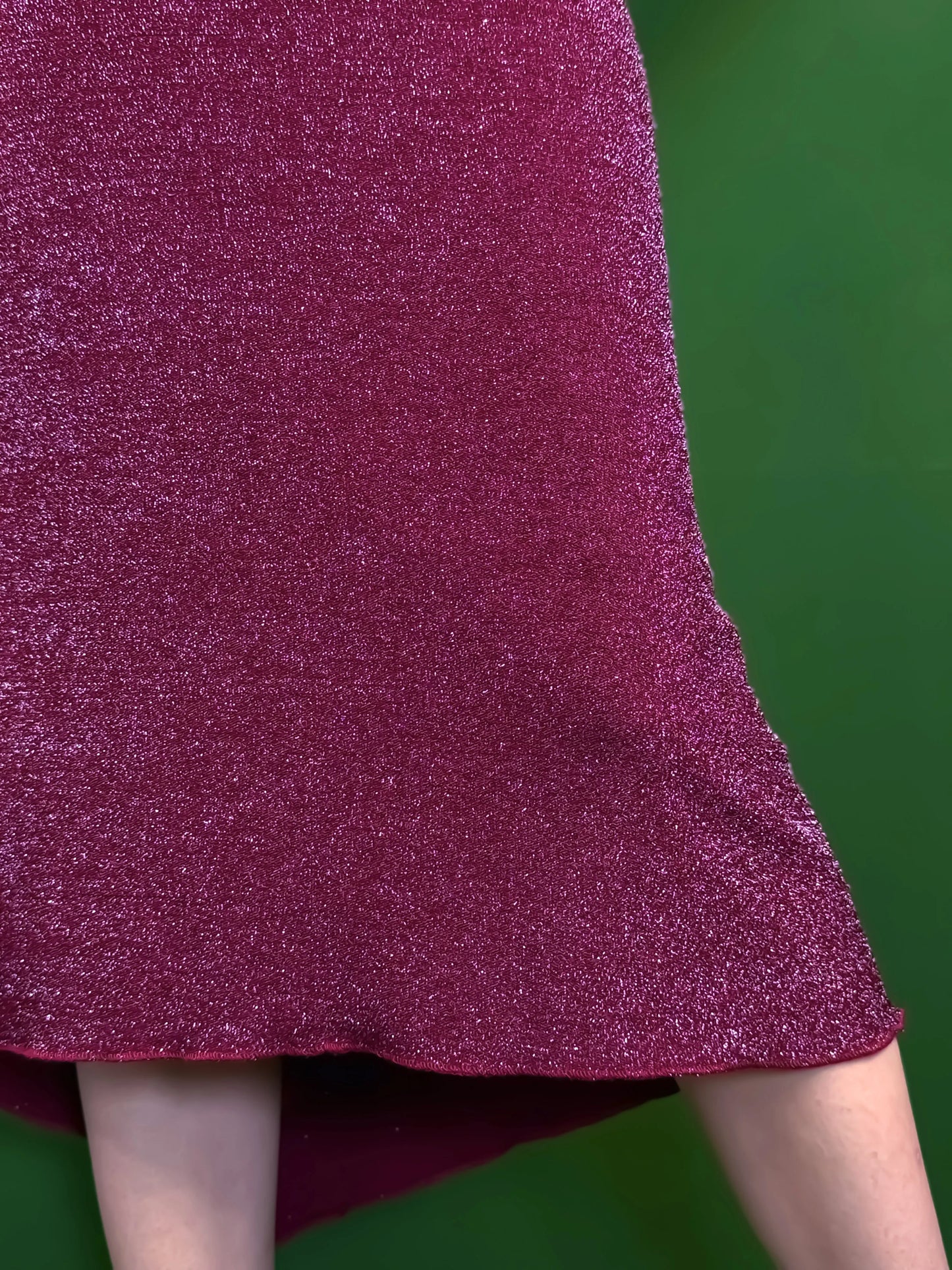 Shimmering burgundy tango skirt for dance