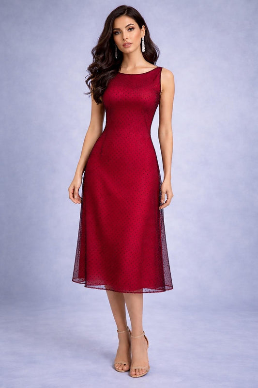 Graceful tango dress with slit and v-back