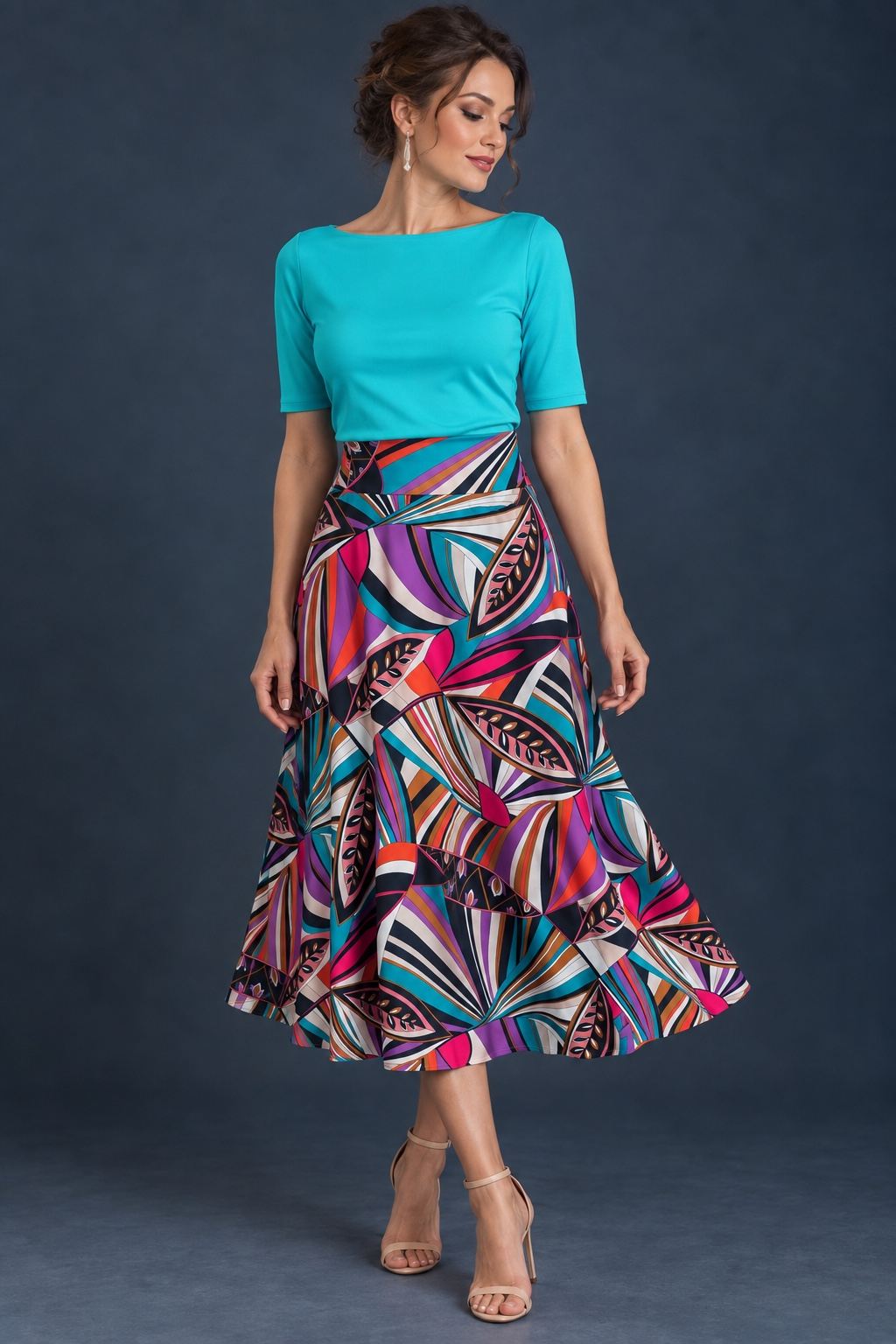 Silky Jersey A-Line Tango Skirt