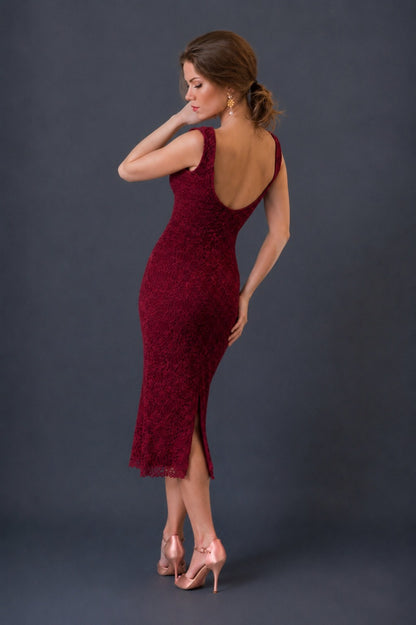 Refined Open-Back Tango Dress